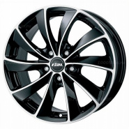 7,5*17 5*100 ET36 63,3 Rial Lugano Diamant Black Front Polished