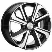 6*15 4*100 ET37 60,1 Khomen Wheels KHW1501 Black-FP (XRay)