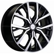 7*18 5*114,3 ET37 66,5 Khomen Wheels KHW1806 Black-FP (Dargo/Jolion)