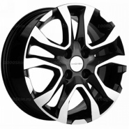 6*15 4*100 ET50 60,1 Khomen Wheels KHW1503 Black-FP (Vesta)