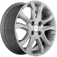 6*15 4*98 ET36 58,5 Khomen Wheels KHW1503 F-Silver (Lada Granta)