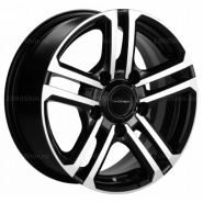 6,5*16 5*139,7 ET35 98,5 Khomen Wheels KHW1602 Black-FP (Niva 4x4 Bronto)