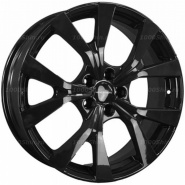 7*19 5*108 ET36 65,1 Khomen Wheels KHW1906 Black (Exeed VX/ TXL)