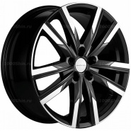 7,5*19 5*108 ET46 63,4 Khomen Wheels KHW1905 Black-FP (Geely Monjaro/ Tugella)