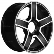 6,5*16 5*139,7 ET35 98,5 Khomen Wheels KHW1614 Black-FP (Niva 4x4 Bronto)