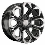 9*17 6*139,7 ET20 106,1 LS 1366 BKF (конус, Колпак+лого)