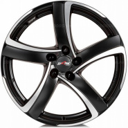 7,5*17 5*100 ET35 63,3 Alutec Shark Racing Black Front Polished