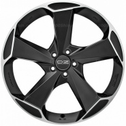 9,5*20 5*108 ET36 63,4 OZ Racing Aspen HLT Matt Black Diamond Cut