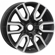8*17 6*139,7 ET36 100,1 Khomen Wheels KHW1723 Black-FP (Tank 300)