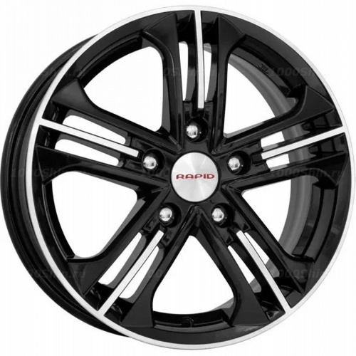 6*15 5*100 ET38 57,1 КиК Trinity-оригинал (КС615) Алмаз черный - 1