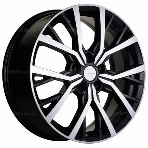 7*18 5*114,3 ET37 66,5 Khomen Wheels KHW1806 Black-FP (Dargo/Jolion) - 1