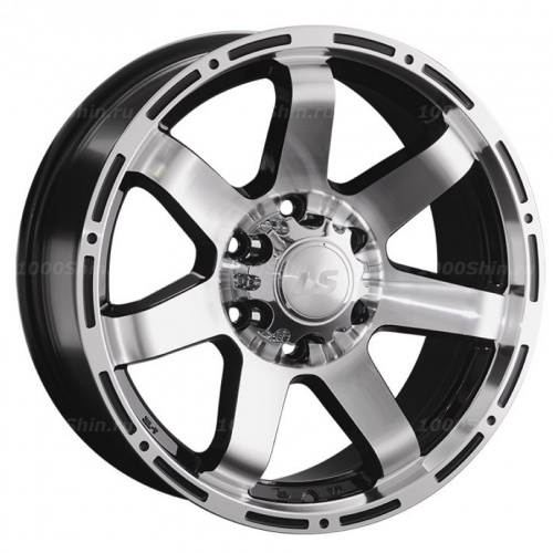 7,5*17 6*139,7 ET25 106,1 LS 1289 BKF (конус, Колпак+лого) - 1
