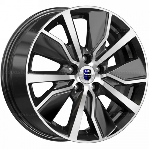 6,5*16 5*112 ET43 57,1 КиК Гамбит (КС961) Алмаз черный - 1