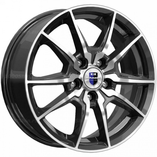 6,5*16 5*114,3 ET50 67,1 КиК Адамар (КС886) Алмаз черный - 1