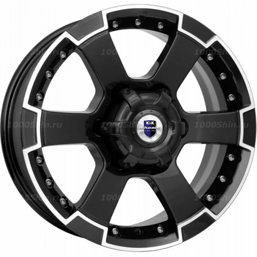 7*16 6*139,7 ET22 107,1 КиК М56 (КС593) Алмаз черный - 1