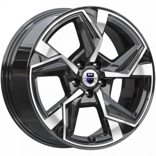 7,5*18 5*112 ET40 57,1 КиК Кайан (КС101) Алмаз черный - 1