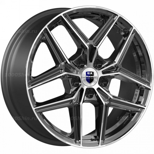 7*17 5*114,3 ET45 67,1 КиК Юнион (КС102) Алмаз черный - 1