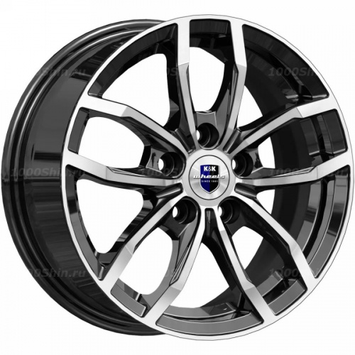 6,5*15 5*108 ET50 63,35 КиК Фрост (КС1048) Алмаз черный - 1