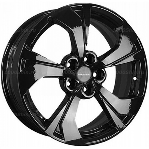 7*17 5*114,3 ET45 67,1 Khomen Wheels KHW1724 Black (FAW Besturn X80) - 1
