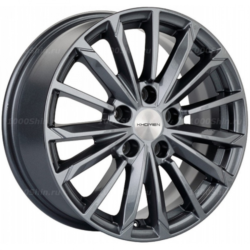 6,5*16 5*114,3 ET45 60,1 Khomen Wheels KHW1611 Gray (Toyota/Suzuki) - 1