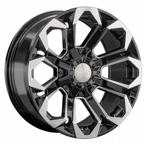 9*20 6*139,7 ET20 106,1 LS 1366 BKF (конус, Колпак+лого) - 1
