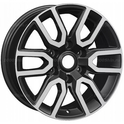 8*17 6*139,7 ET36 100,1 Khomen Wheels KHW1723 Black-FP (Tank 300) - 1